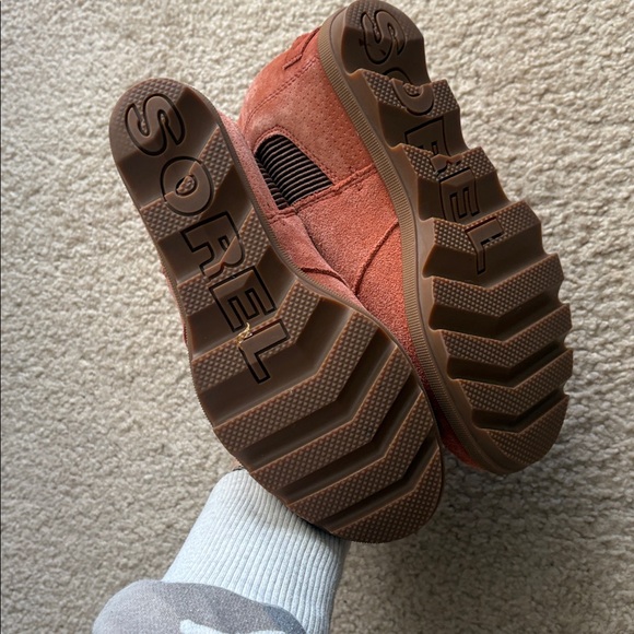 Sorel Joan of Arctic Wedge II Boots Coral Rust Suede Women’s Sz 7.5 - Picture 5 of 9
